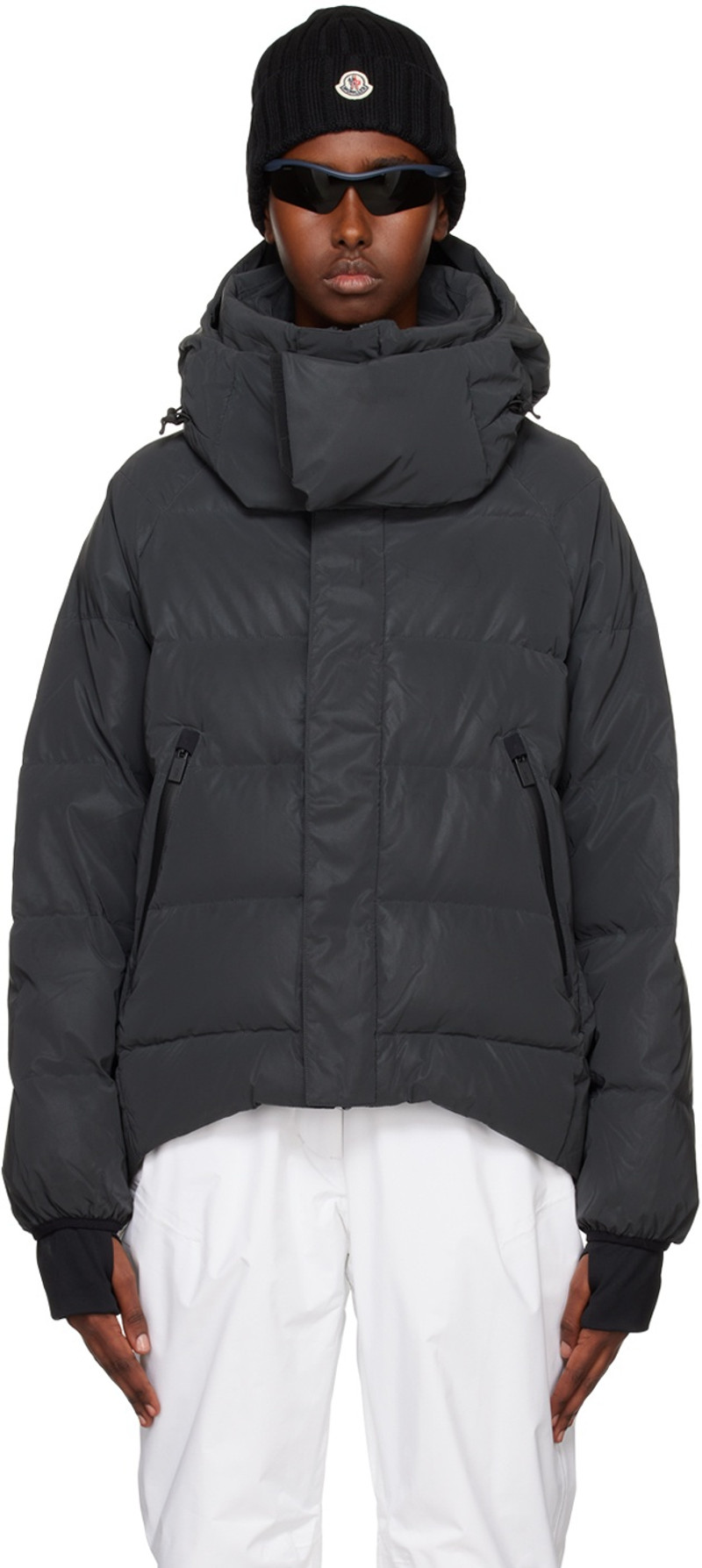 Black Reflective Down Jacket 1