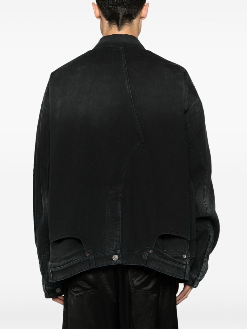 washed-denim button-up jacket 5