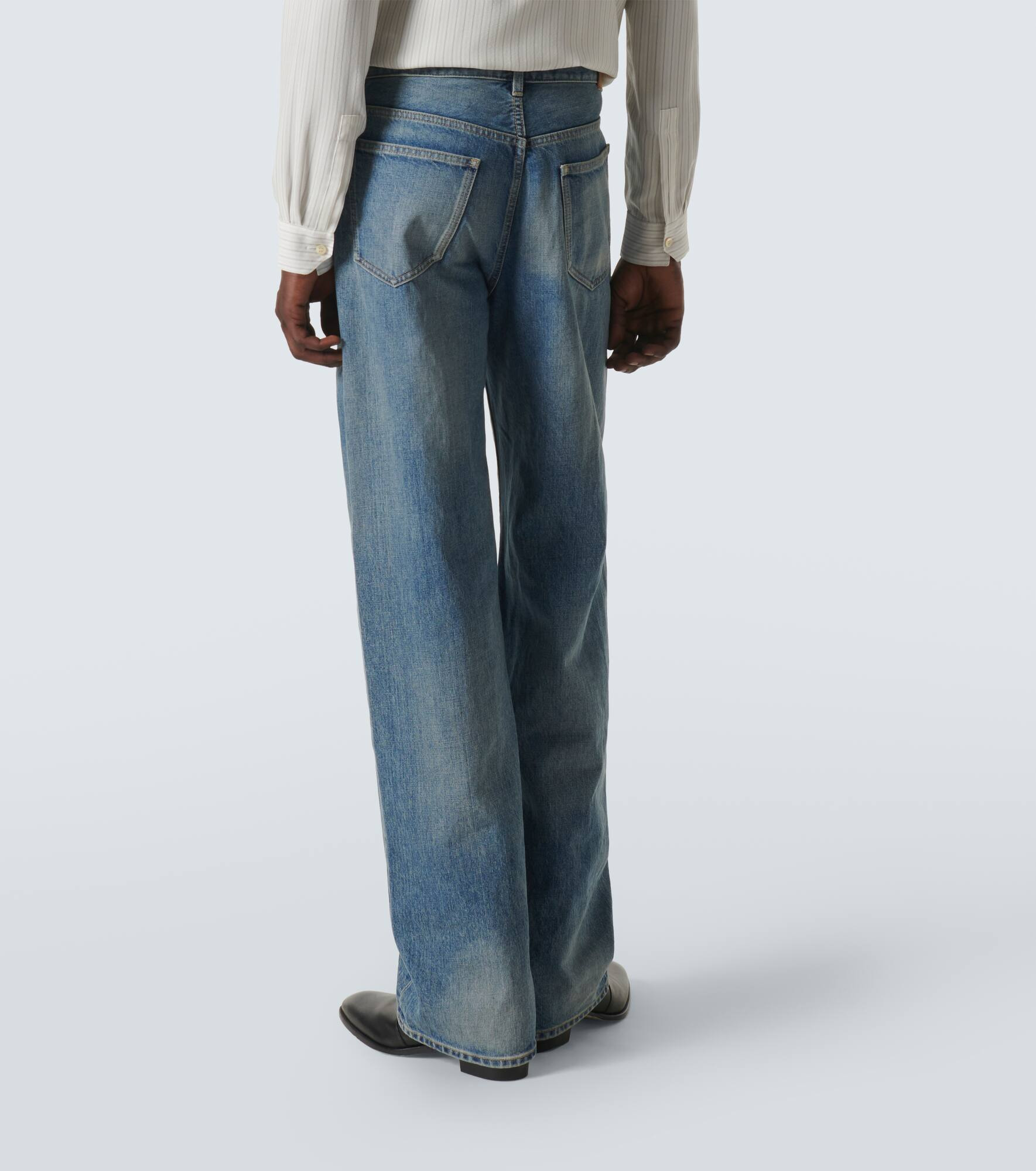 Mid-rise straight jeans - 4