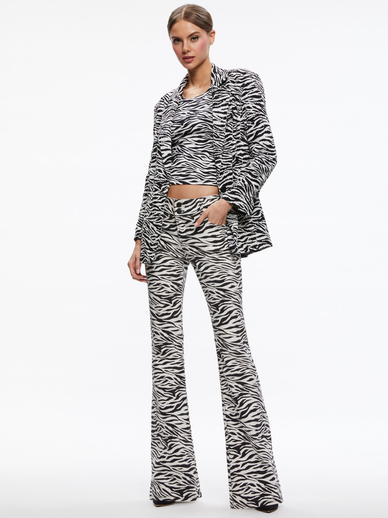 Alice + Olivia SHAN BOXY OVERSIZED EMBELLISHED BLAZER outlook