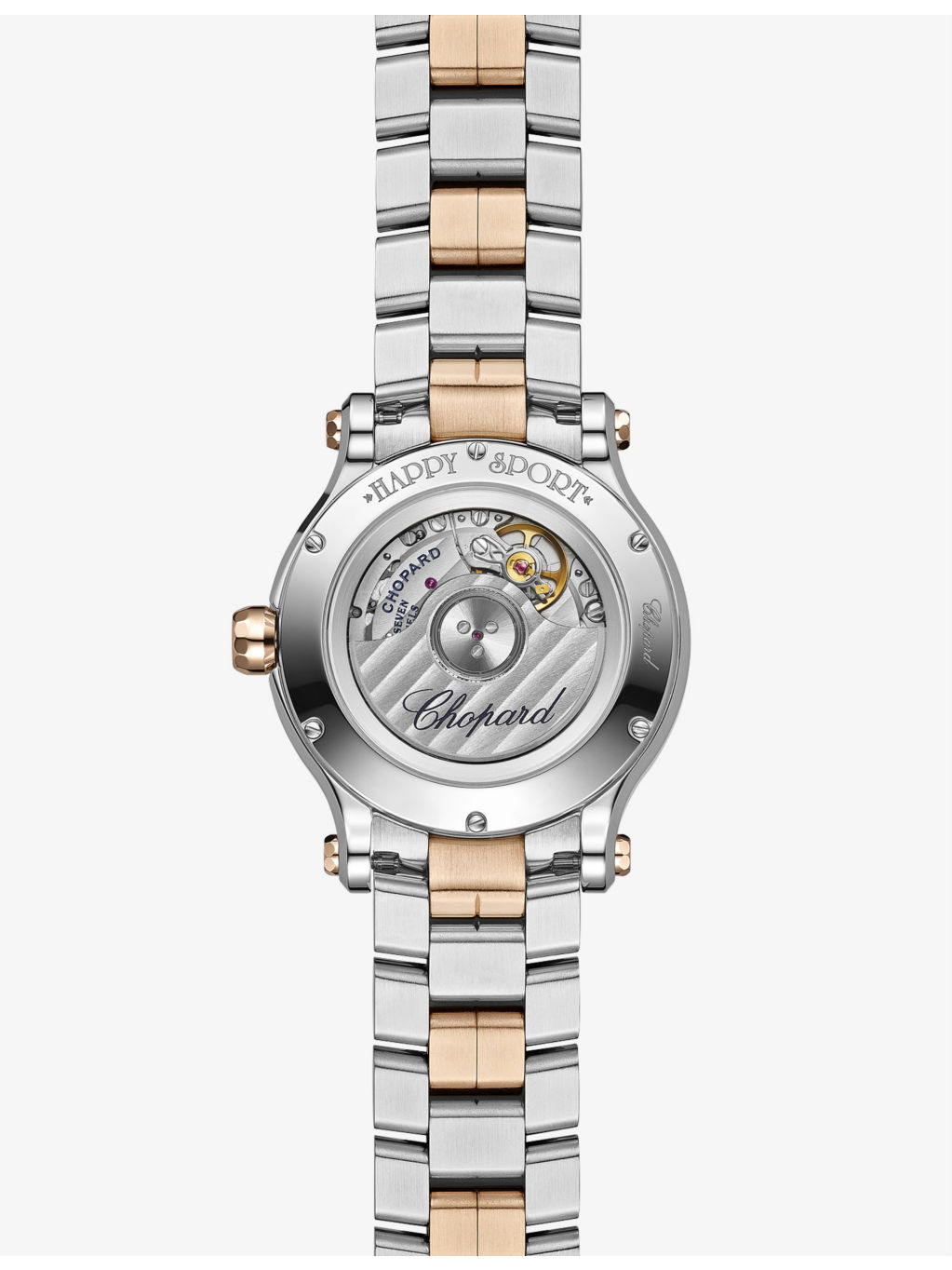 Happy Sport 278608-6002 18ct Rose-Gold, Stainless Steel and Diamond Automatic Watch - 4