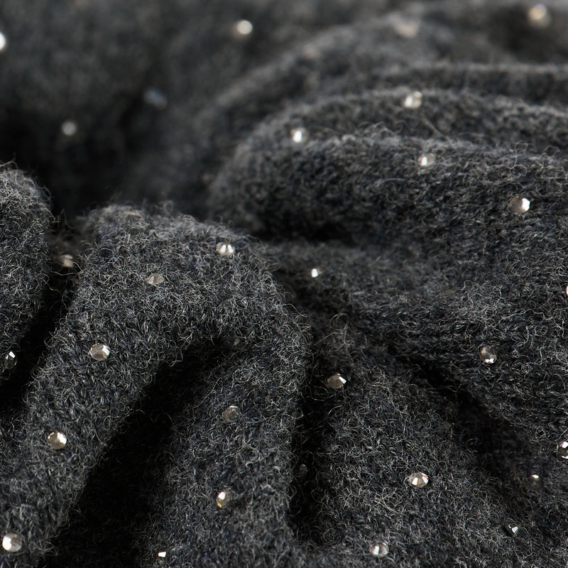 Sandro RHINESTONE KNIT SCRUNCHIE outlook