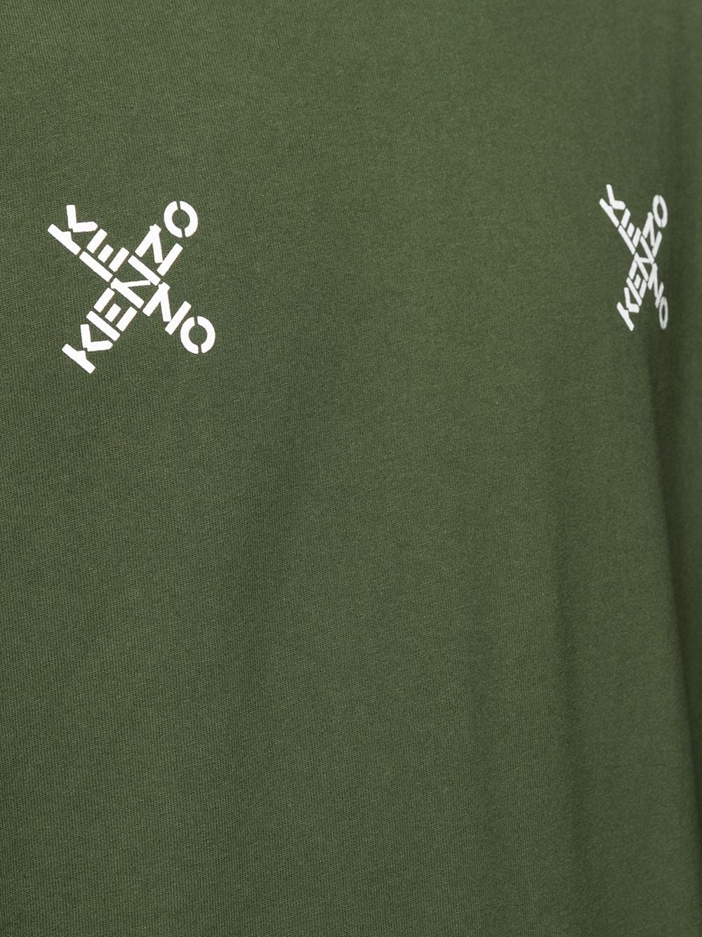 cross logo crew-neck T-shirt - 5