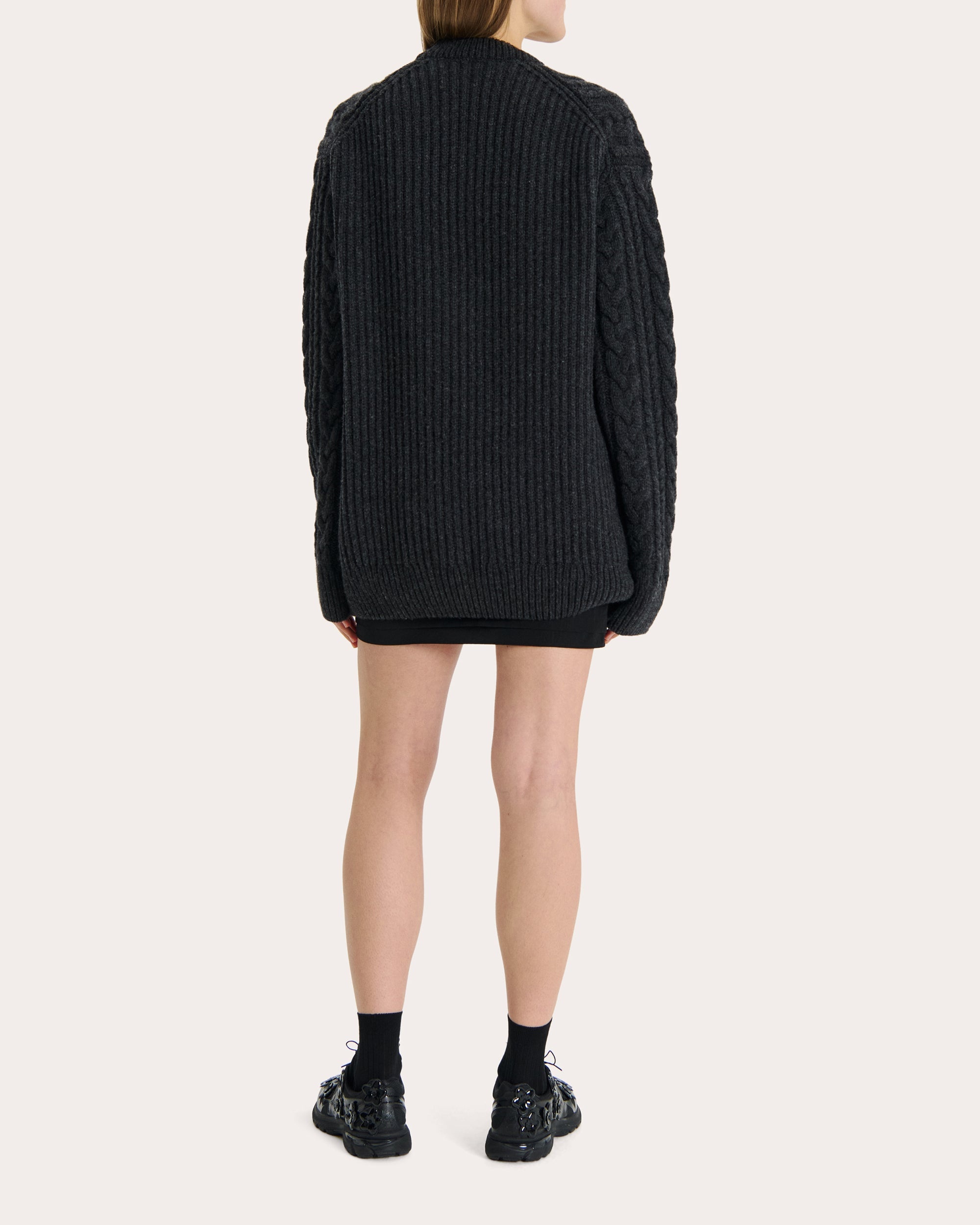 Alia Cable-Knit Wool Sweater - 3