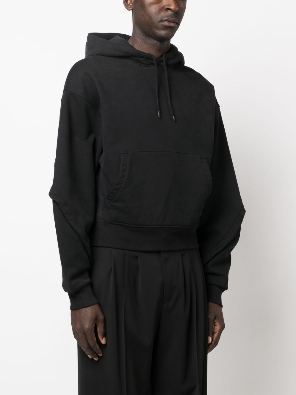 balloon sleeves drawstring hoodie - 4