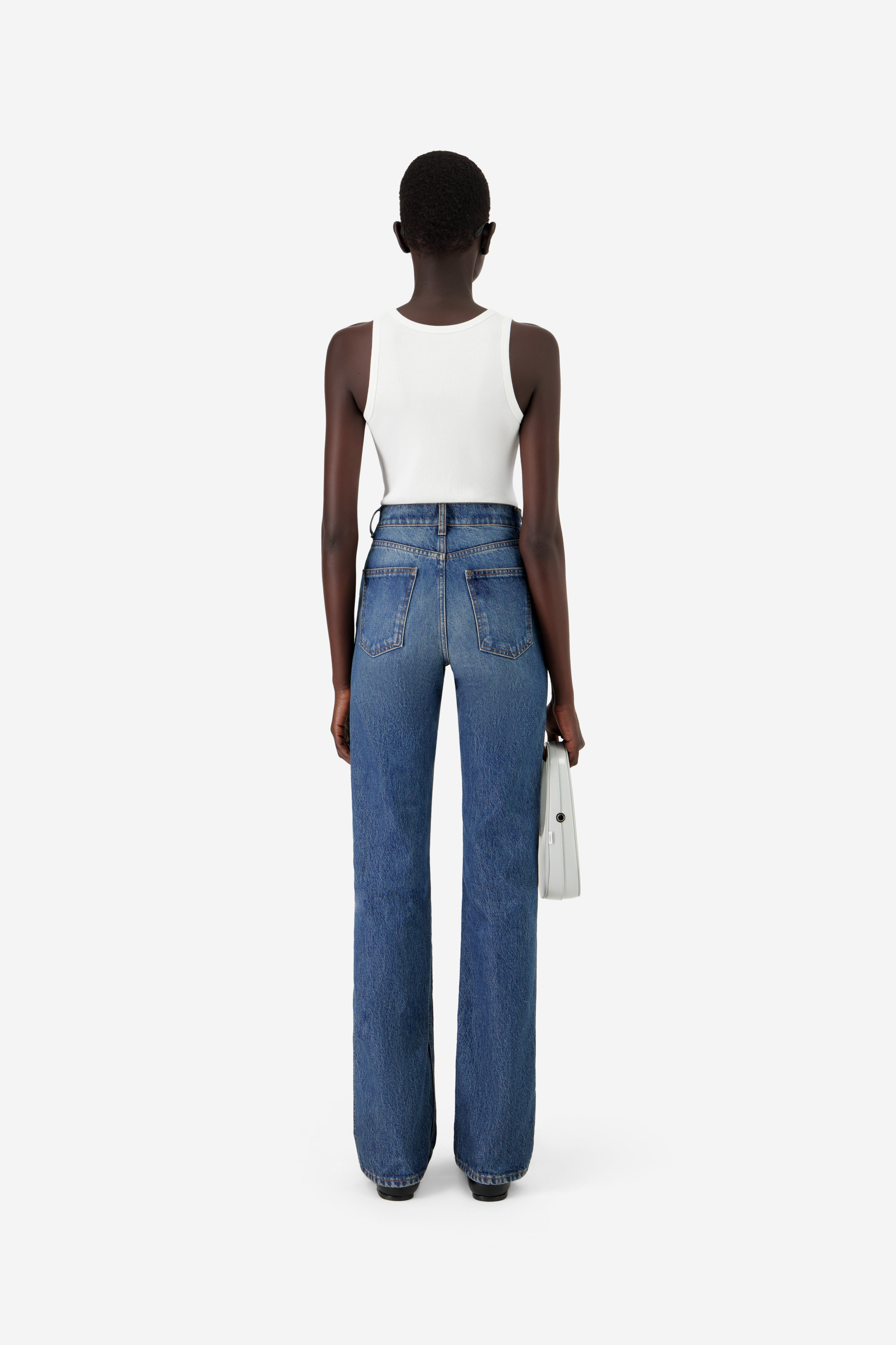 Low Waist Denim Pants - 4