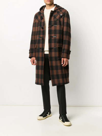 Mackintosh check print coat outlook