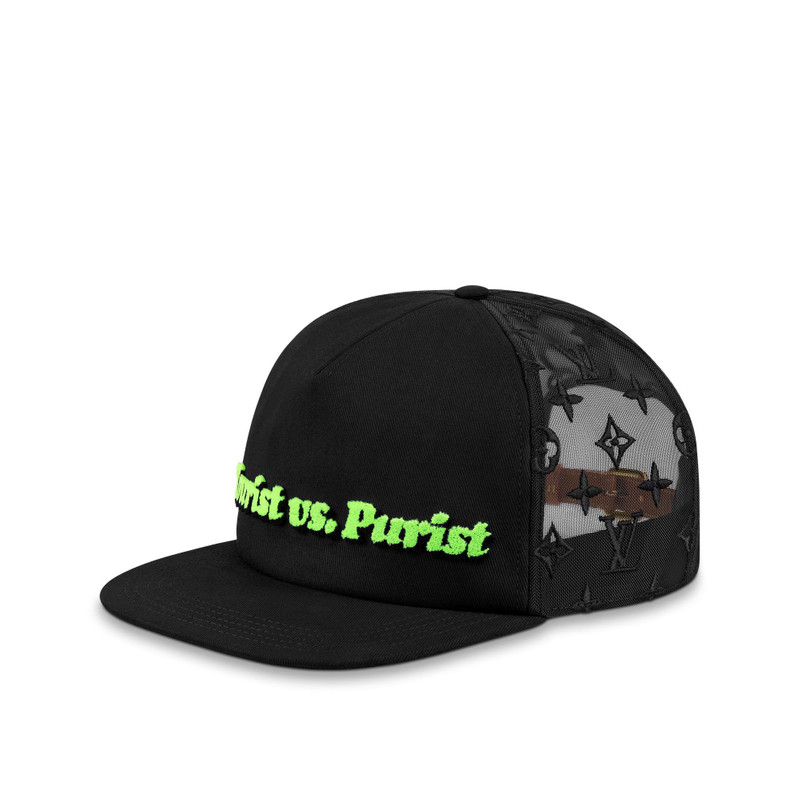 Monogram Embroidered Mesh Cap 1