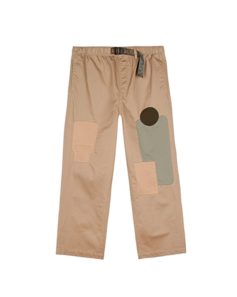 Twill Patchwork Climber Pant - Tan 1