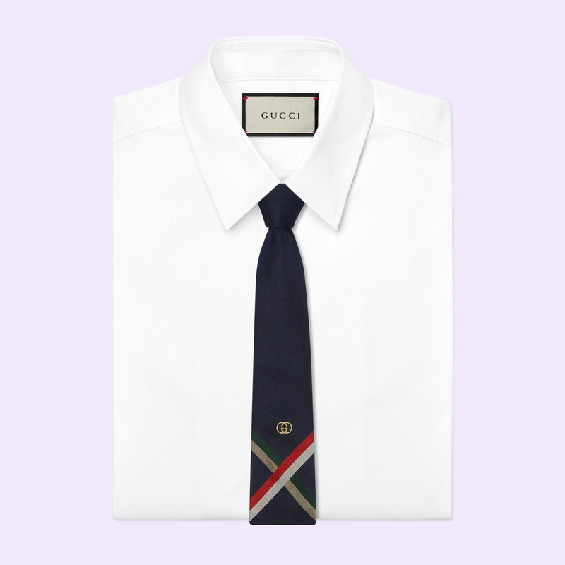 GUCCI Silk tie with Interlocking G outlook