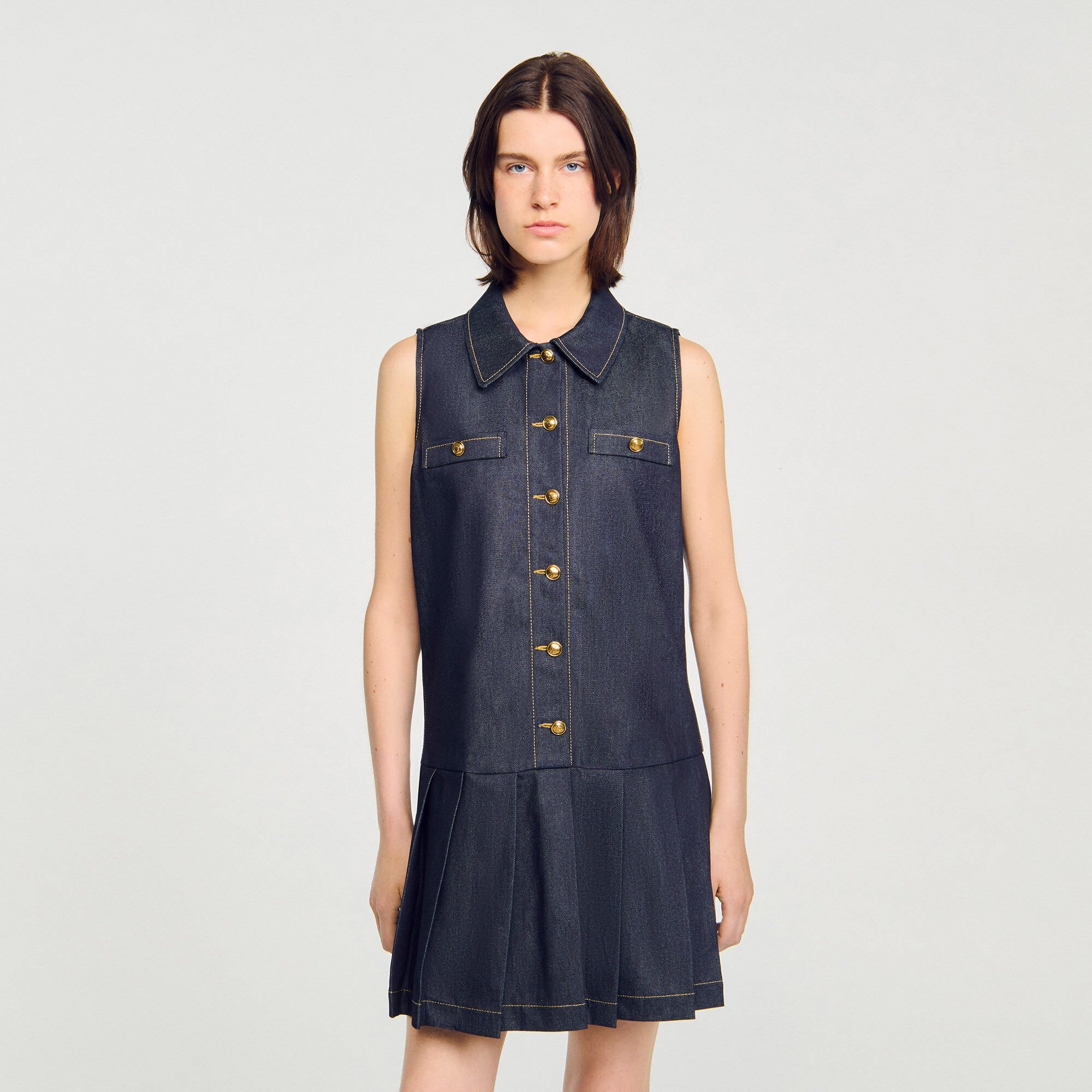 MINI DENIM DRESS - 4