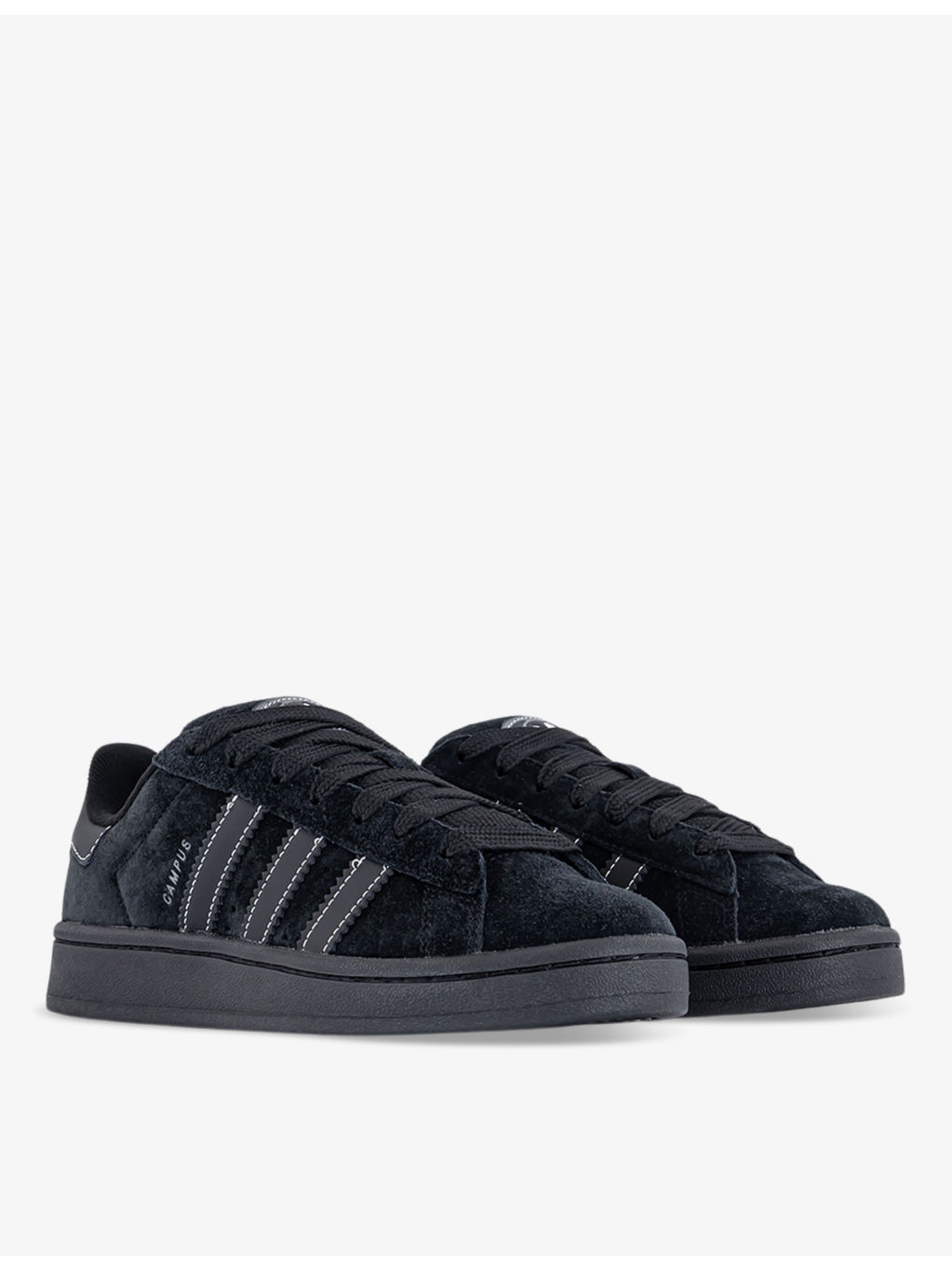 Campus 00s brand-stripe low-top suede trainers - 3