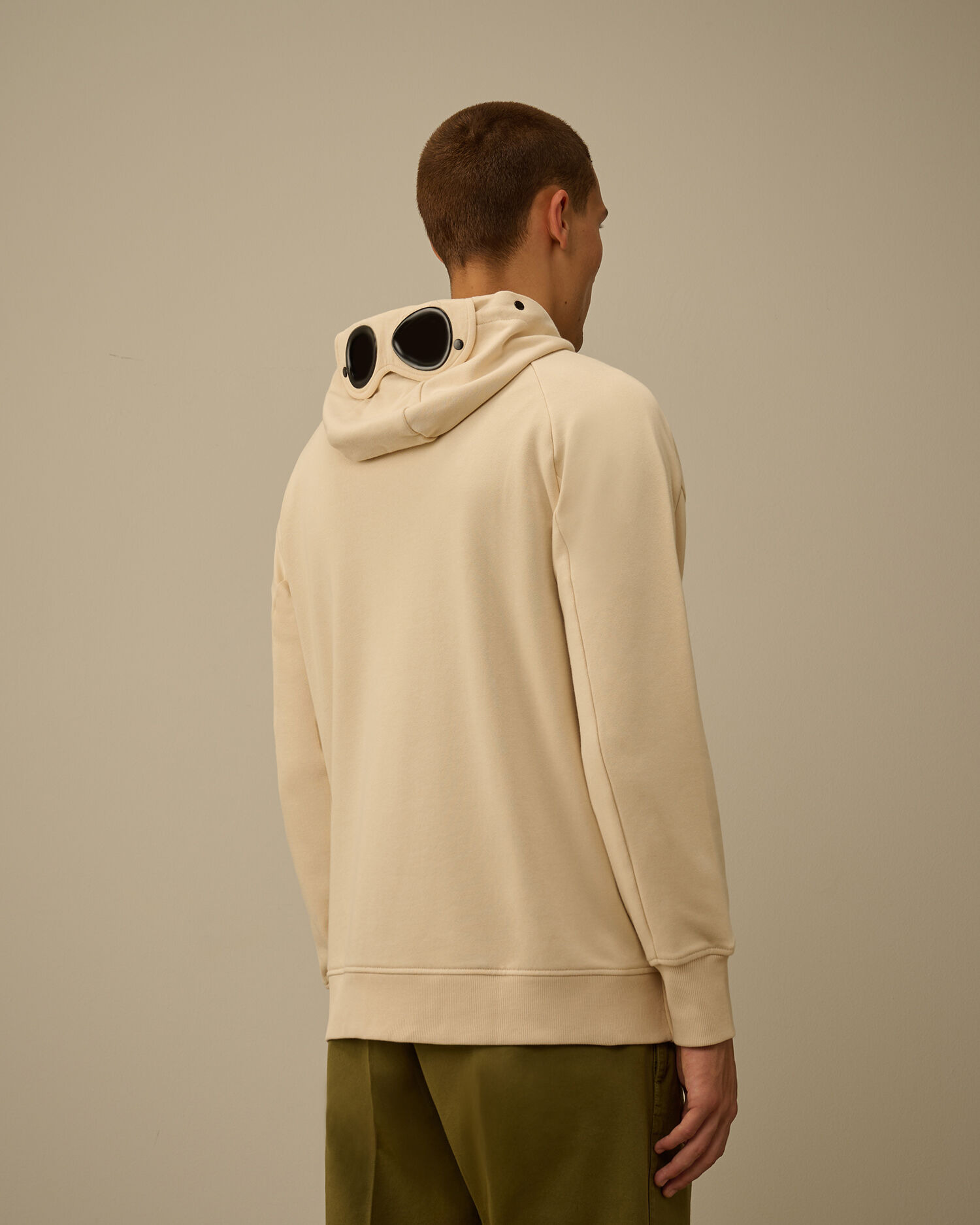 Diagonal Raised Fleece Goggle Sweatshirt - 4
