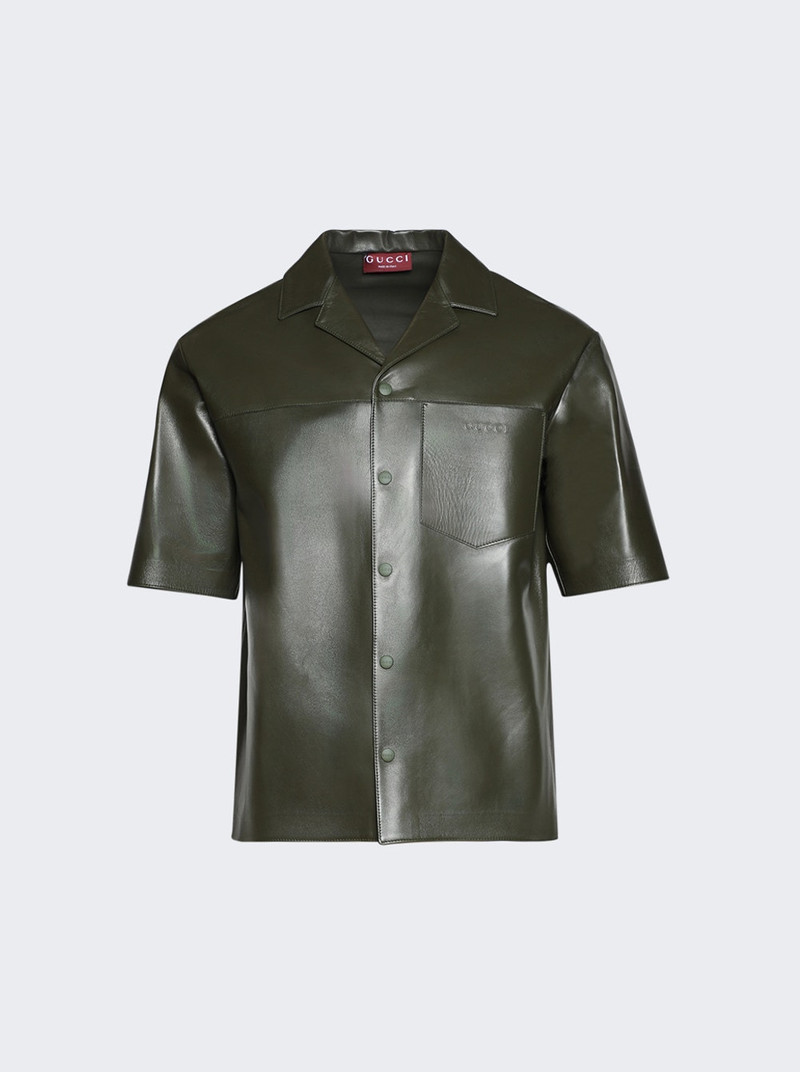 Soft Nappa Shirt Dark Green Bottle 1