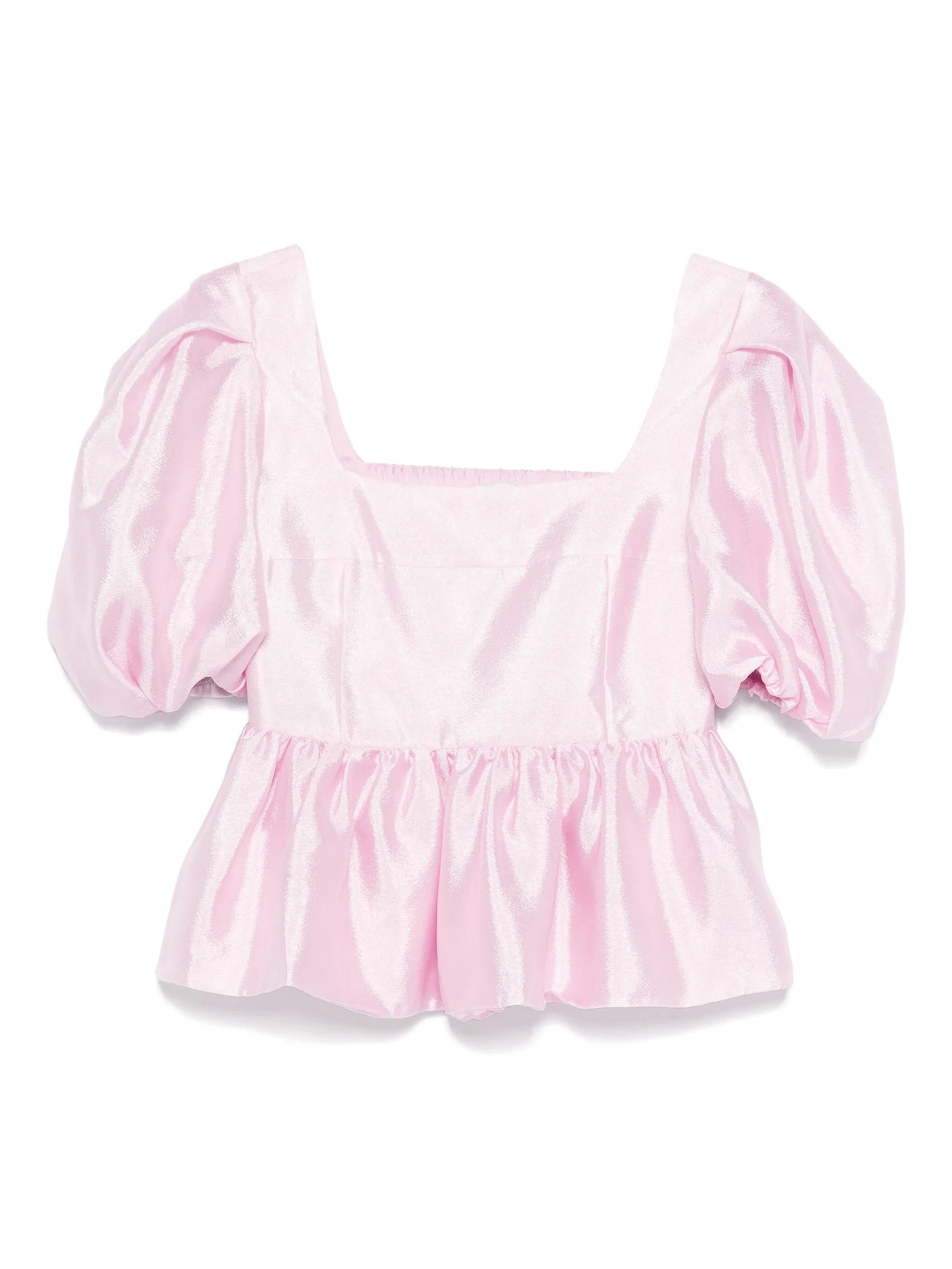 Stine Goya Puff-sleeve Peplum Top - 1