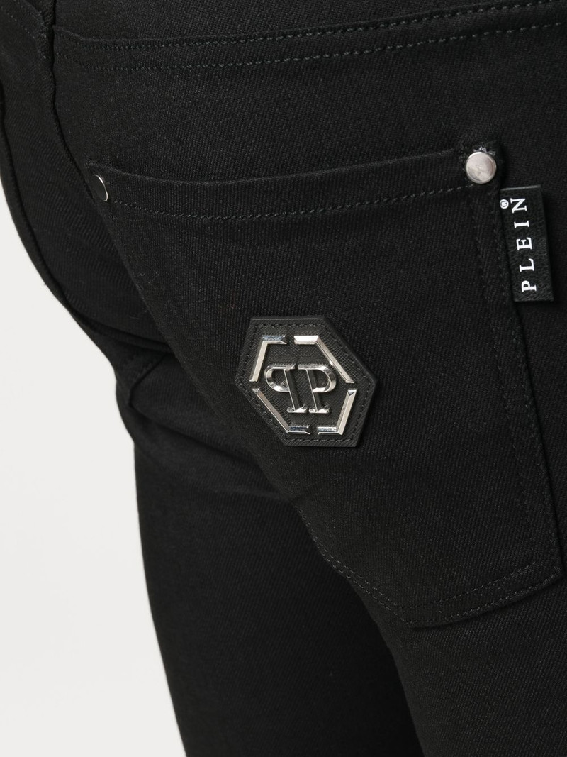 Hexagon low-rise slim-cut jeans 5