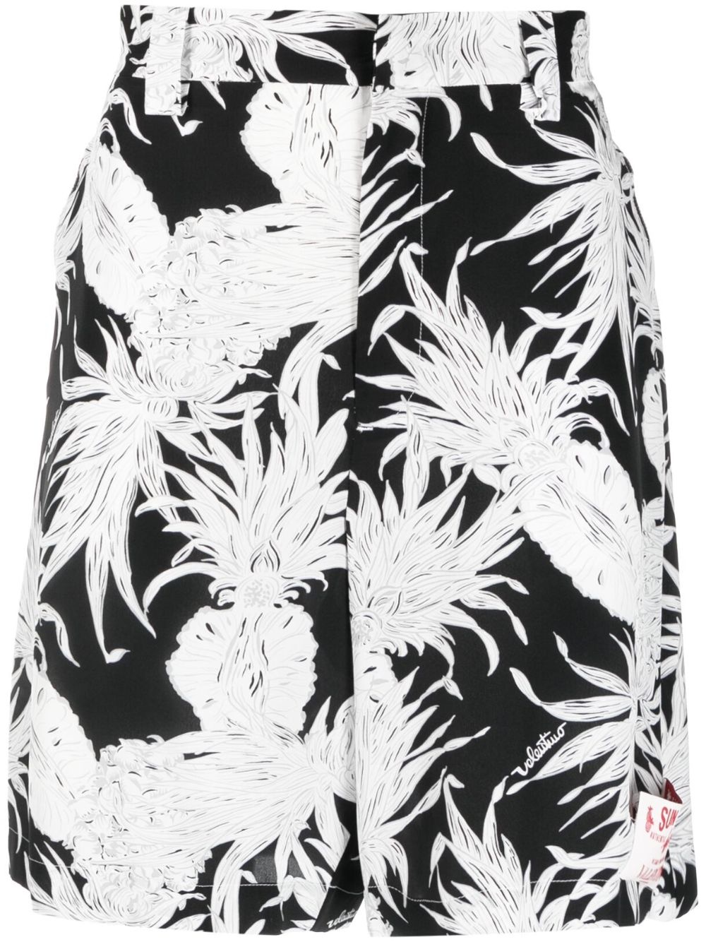 pineapple-print Bermuda shorts - 1