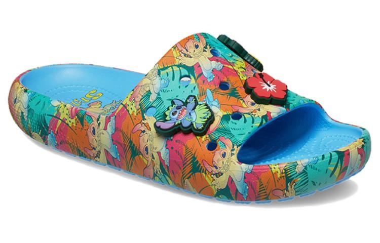 Crocs x Disney Stitch Classic Slides 'Blue Multi' 209788-4TB - 3