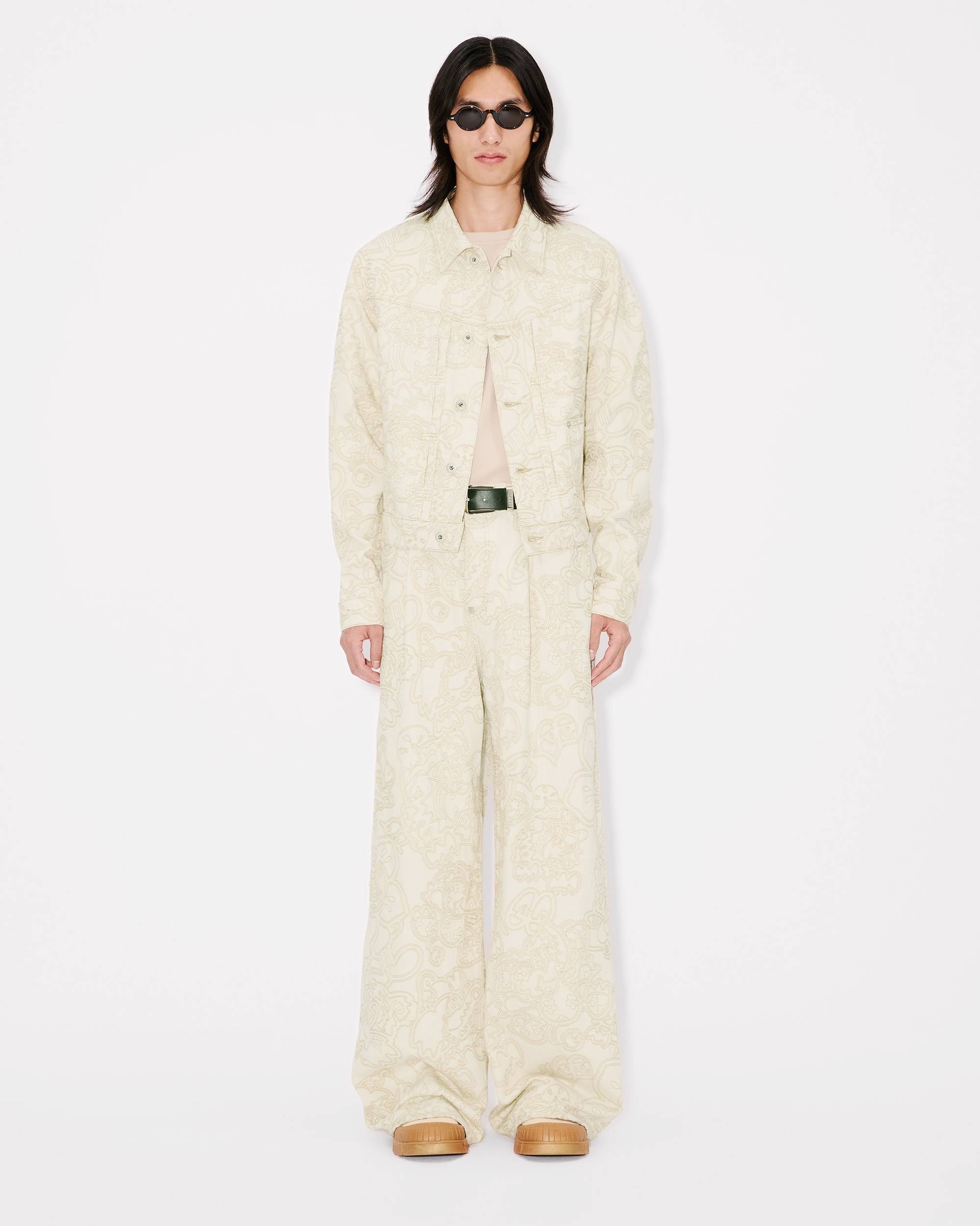 'KENZO by Verdy' embroidered buggy jeans in japanese denim - 5