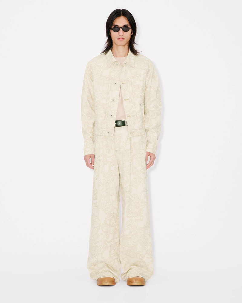 'KENZO by Verdy' embroidered buggy jeans in japanese denim 5