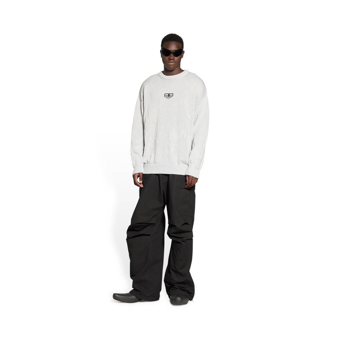 Men's Bb Paris Icon Sweater  in Off White - 2