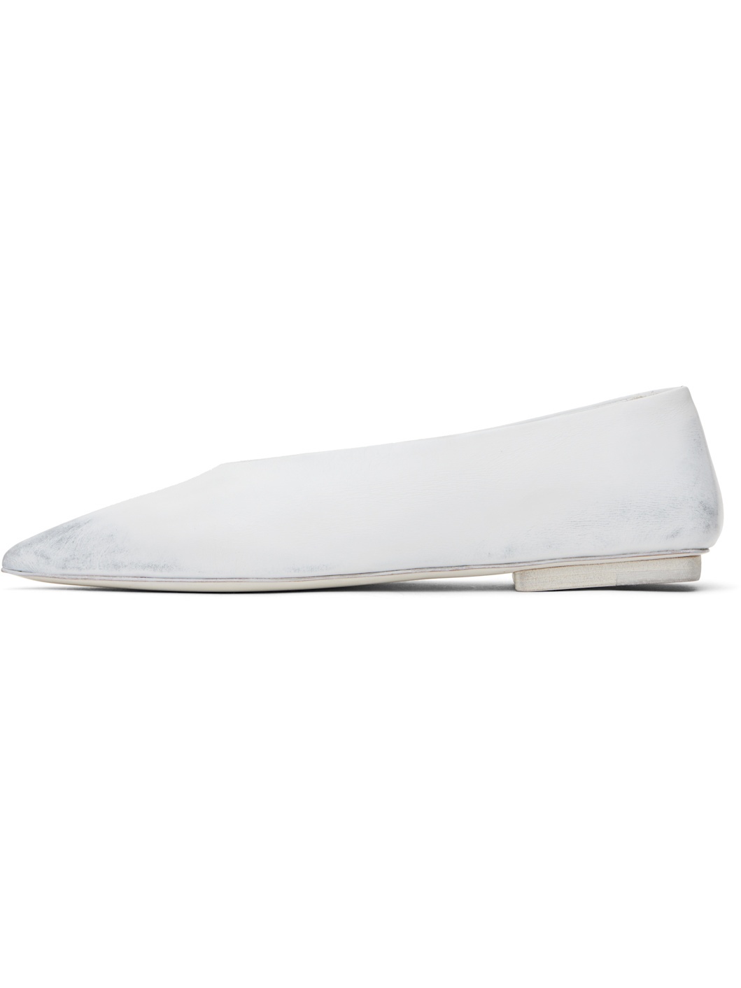 White Ago Ballerina Flats - 3