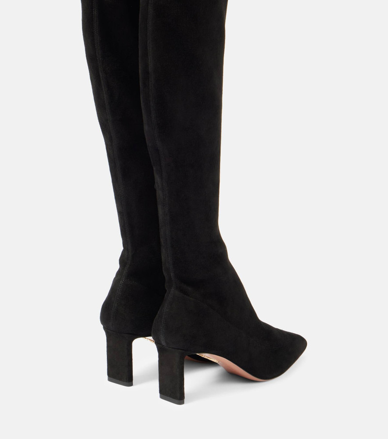 AQUAZZURA Zenn 65 suede knee-high boots outlook