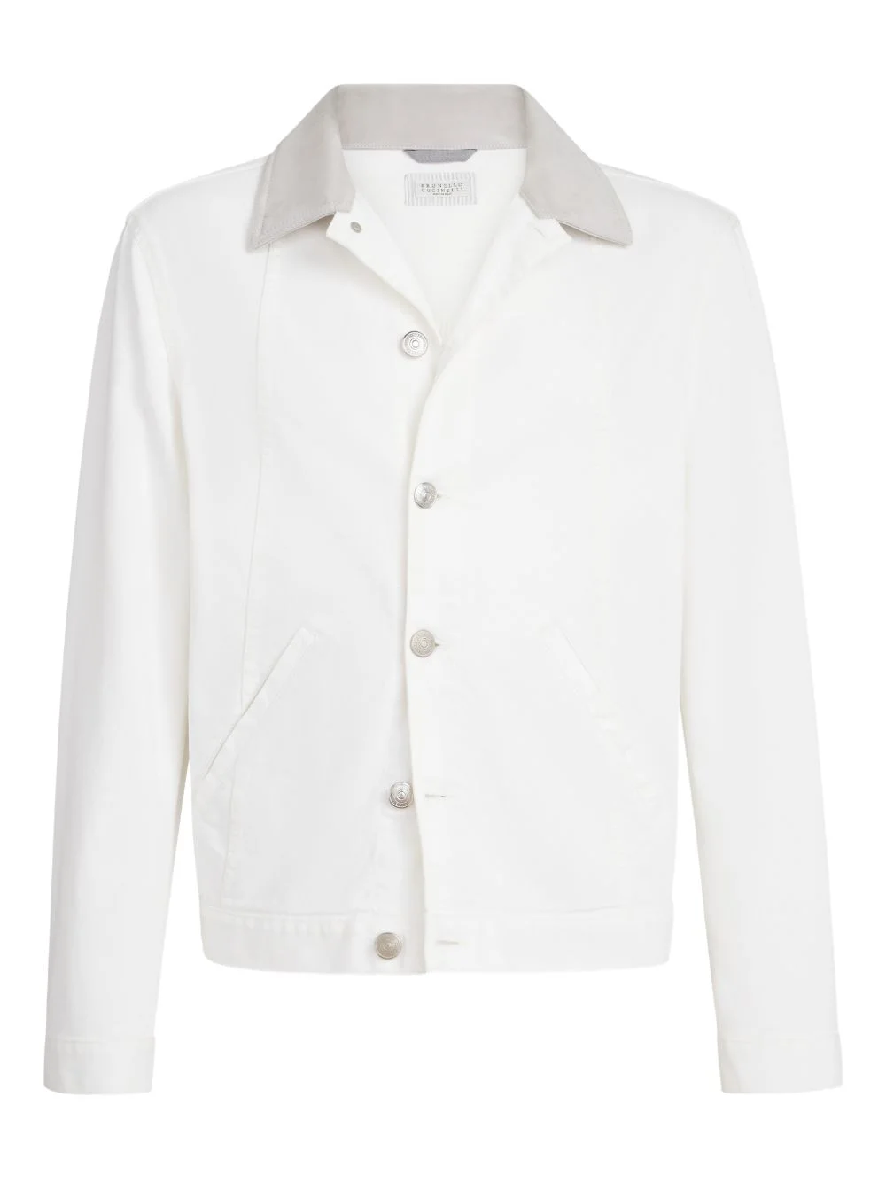 button-up denim jacket - 1