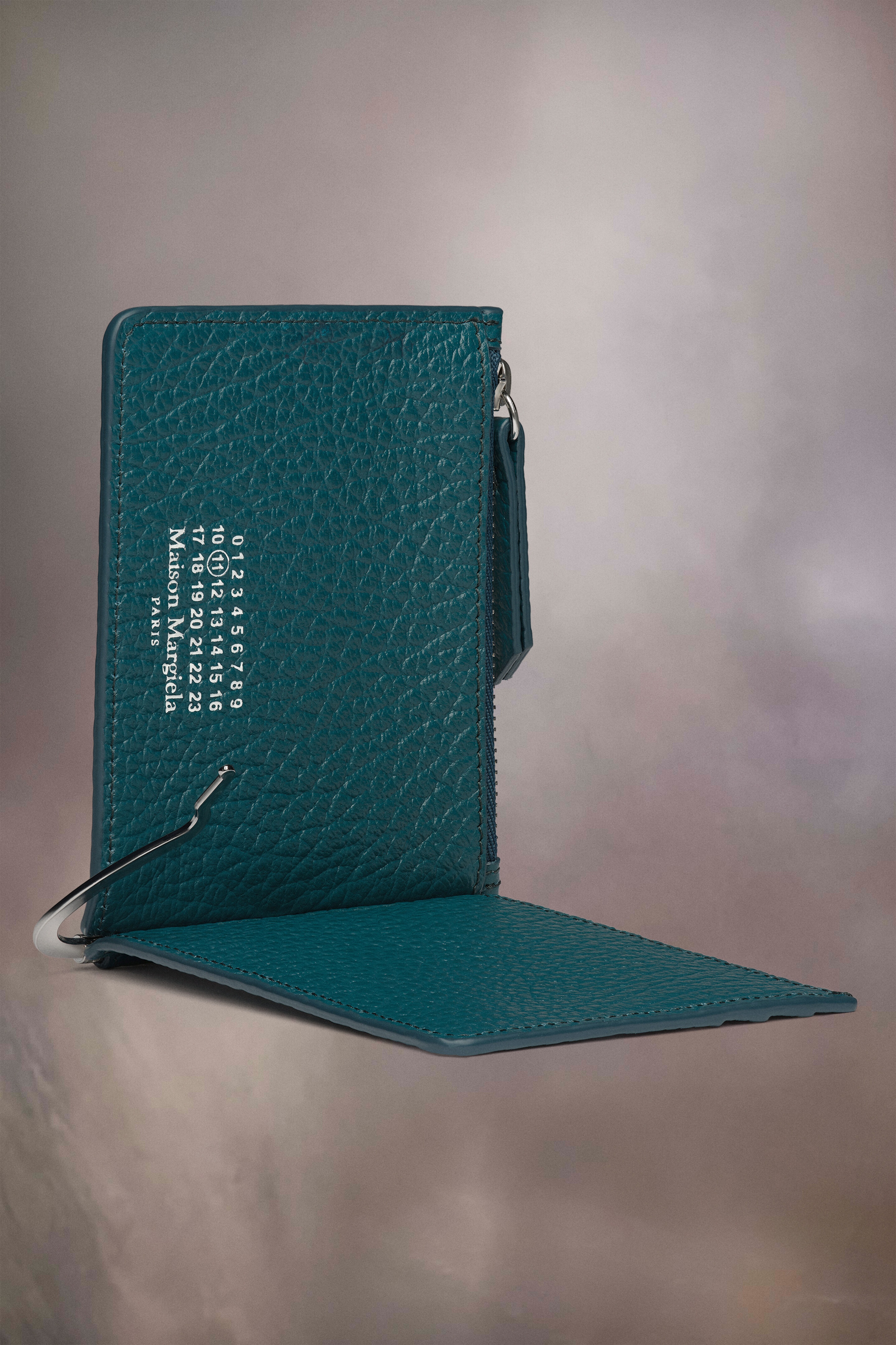 Money clip leather cardholder - 3