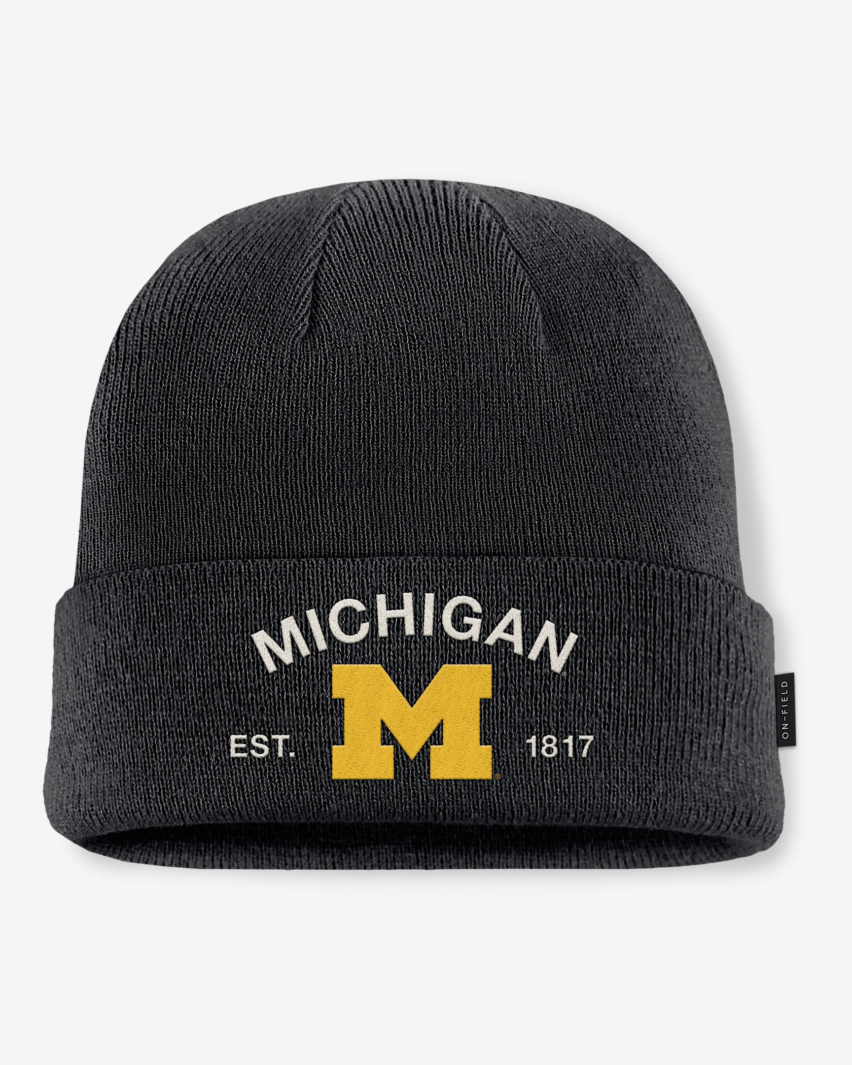 Michigan 2025 Military Appreciation Men's Jordan Brand College Cuffed Beanie - 1