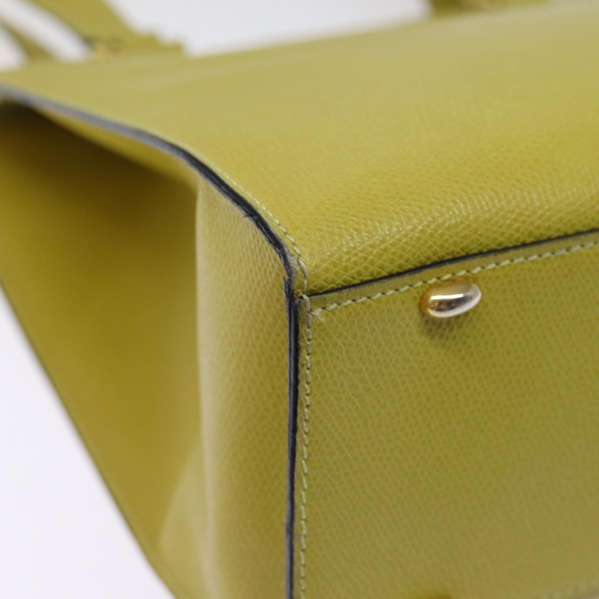 CELINE Tote Bag Leather Yellow - 16