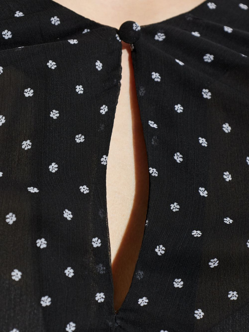 polka-dot ruched blouse 5