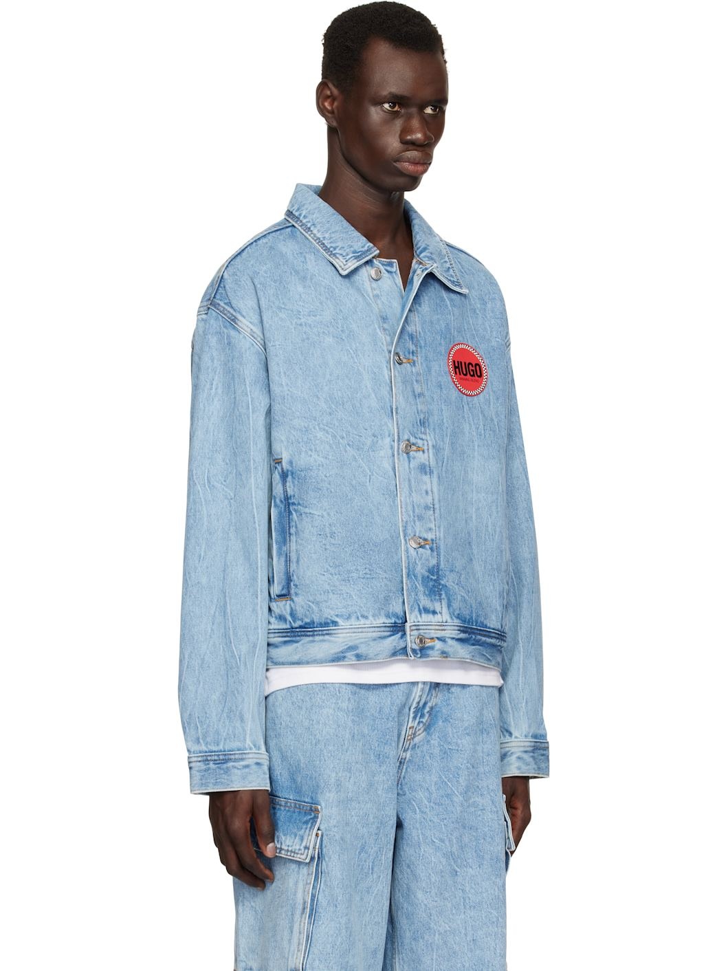 Blue Faded Denim Jacket - 2