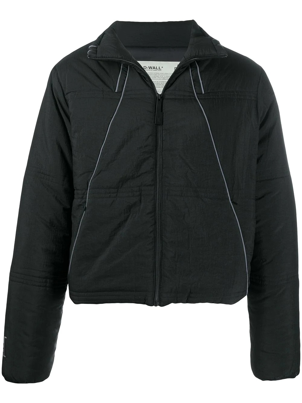 piped-trim padded jacket - 1