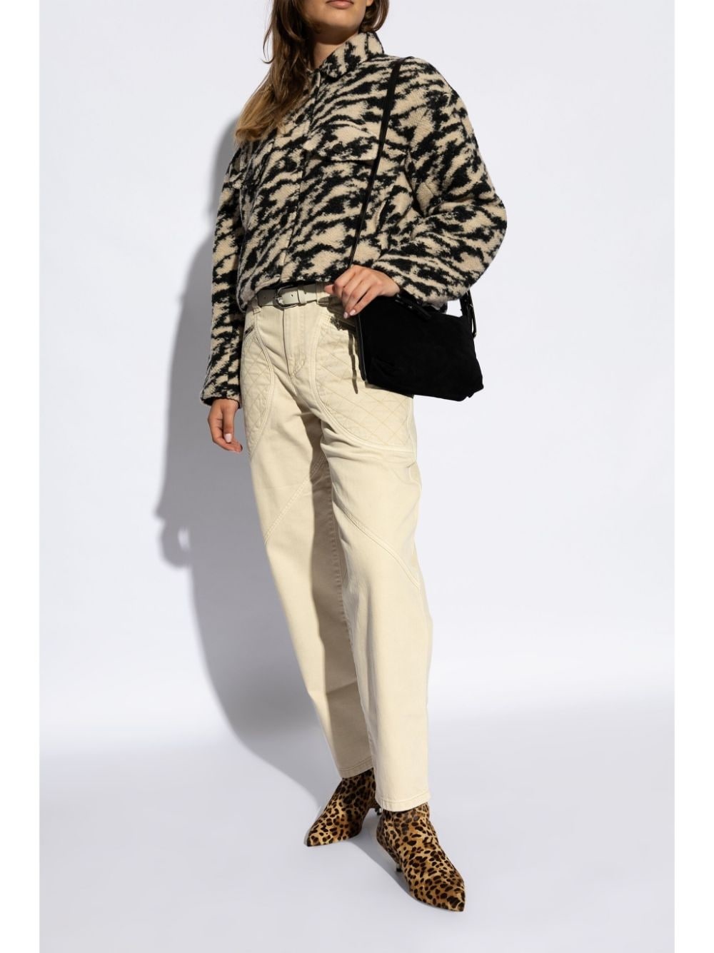 50mm leopard-print ankle boots - 3