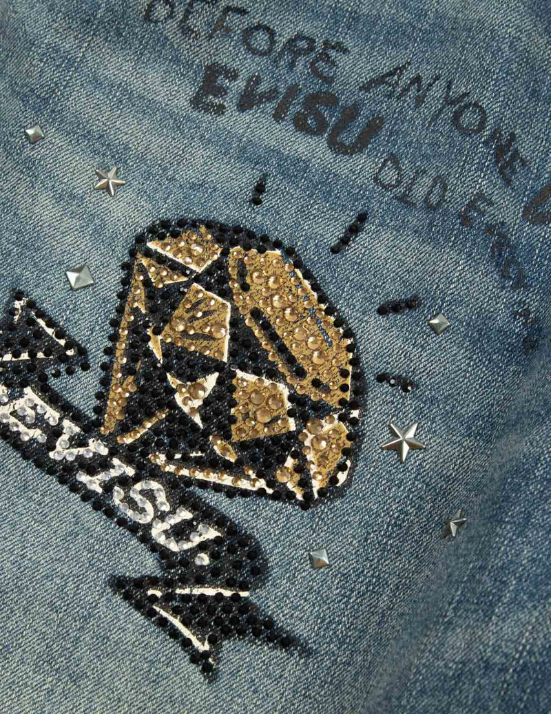 Take A Chance Print Relax Fit Jeans 9