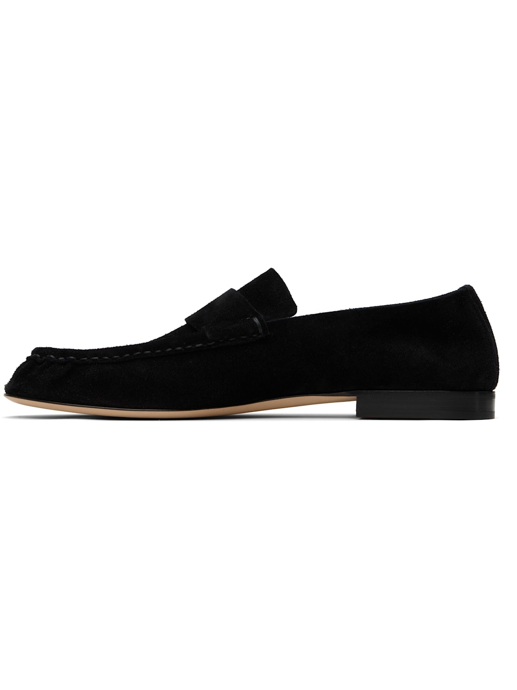 Black Soft Suede Loafers - 3