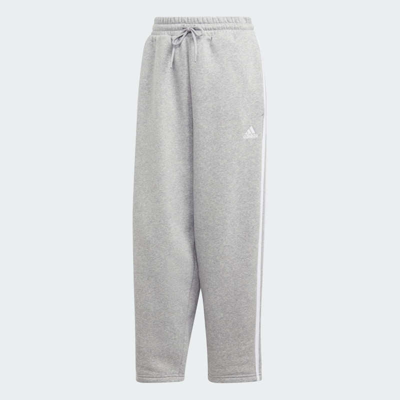 Essentials 3-Stripes Open Hem Fleece Pants 1
