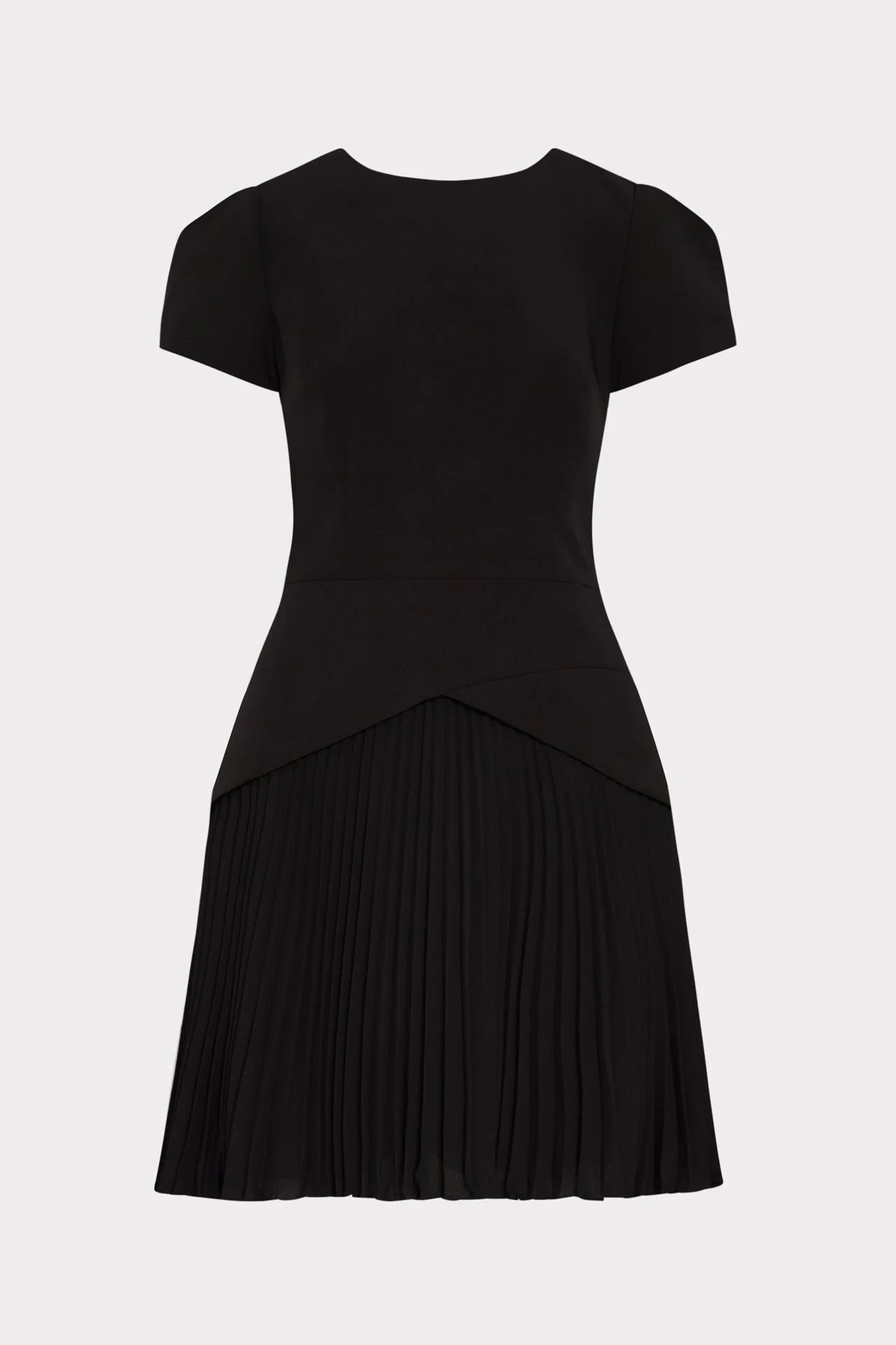 Haddy Pleated Short Sleeve Mini Dress - 1
