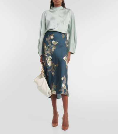 Vince Draped silk blouse outlook