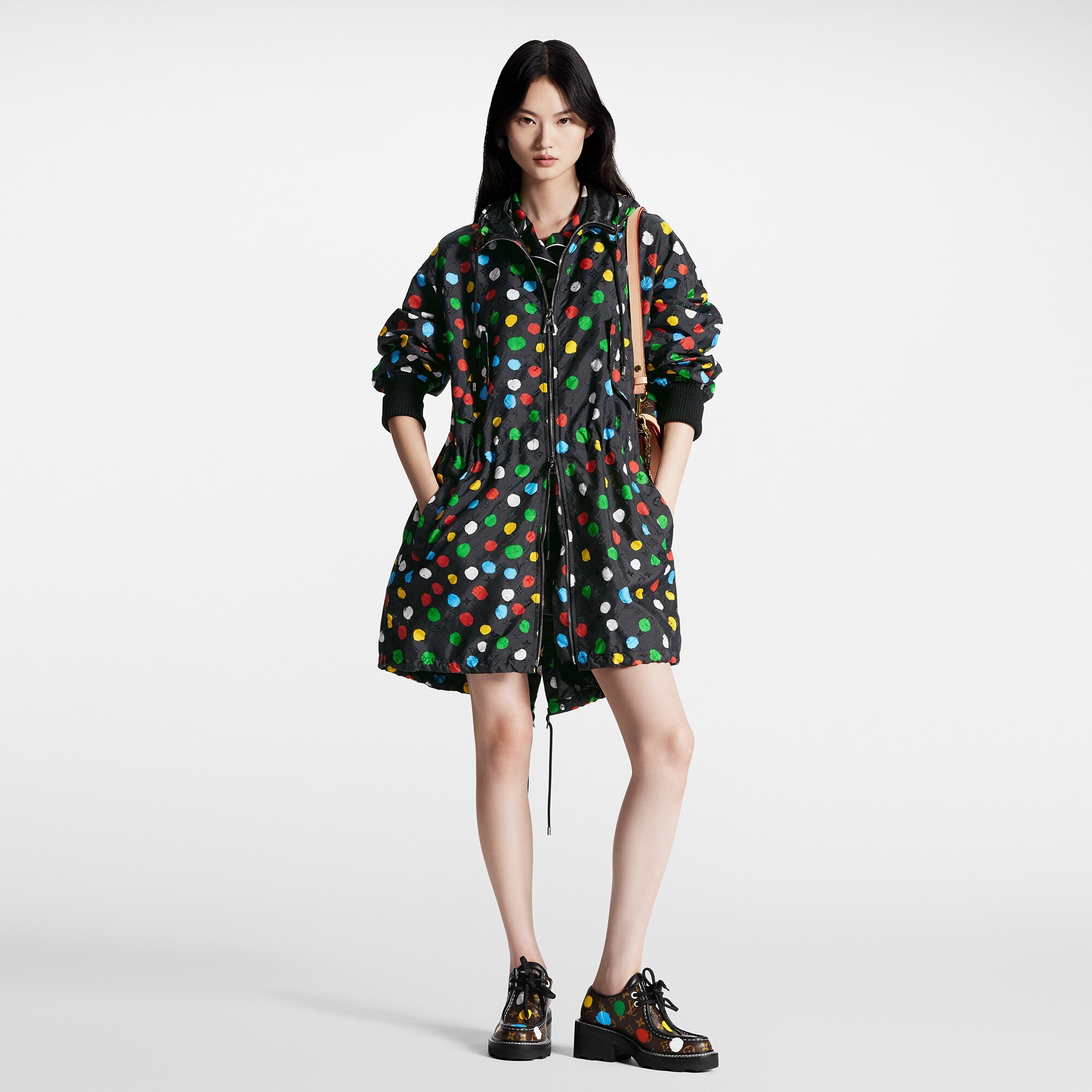 LV x YK Painted Dots Long Parka - 2