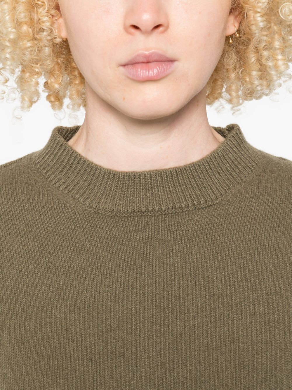 Metsu cropped wool sweater - 5