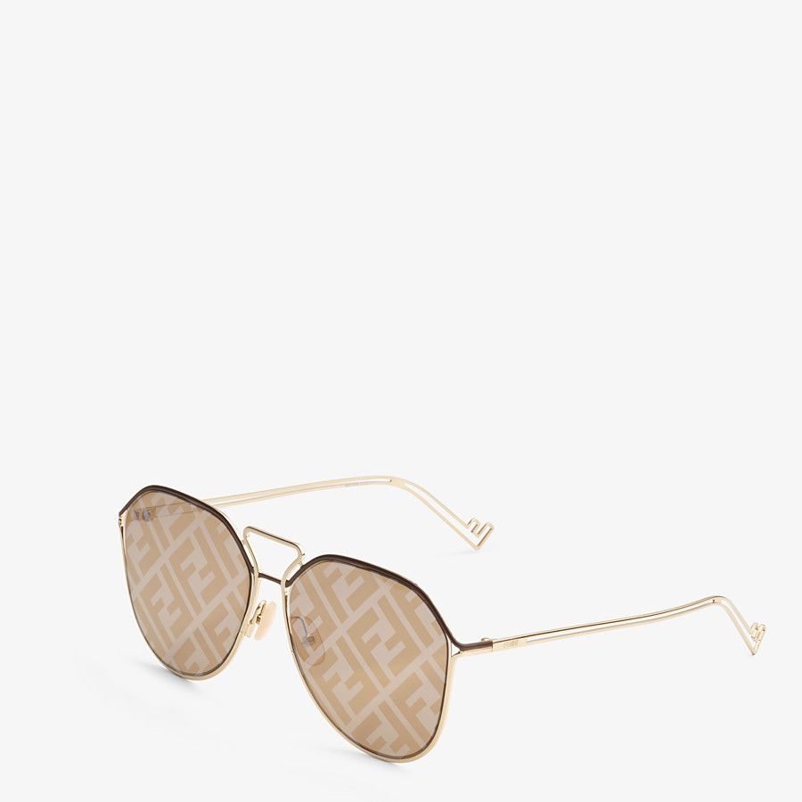 Brown and gold sunglasses - 5