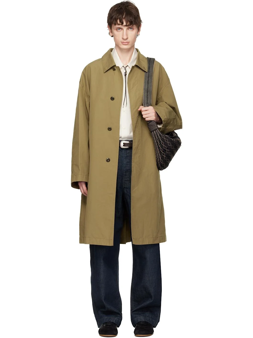 Tan VENTILE Cotton Car Coat - 1