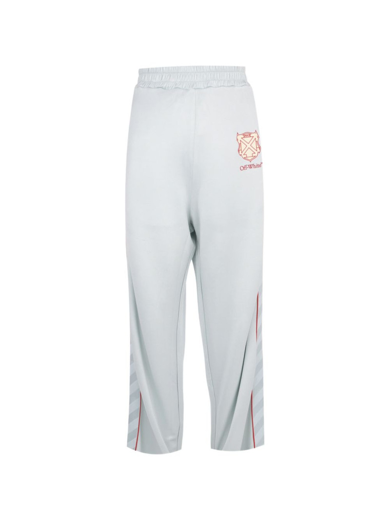 Diagonals logo-print track pants 1