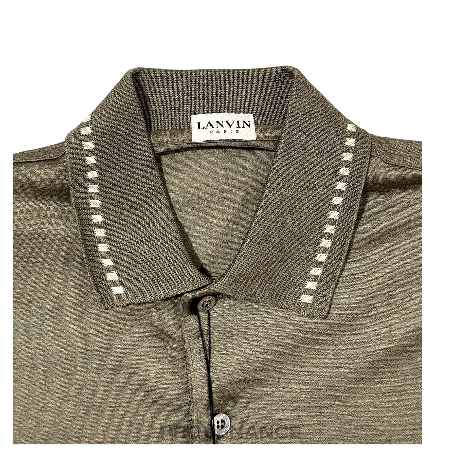 Lanvin Logo Polo Shirt - Khaki - 3
