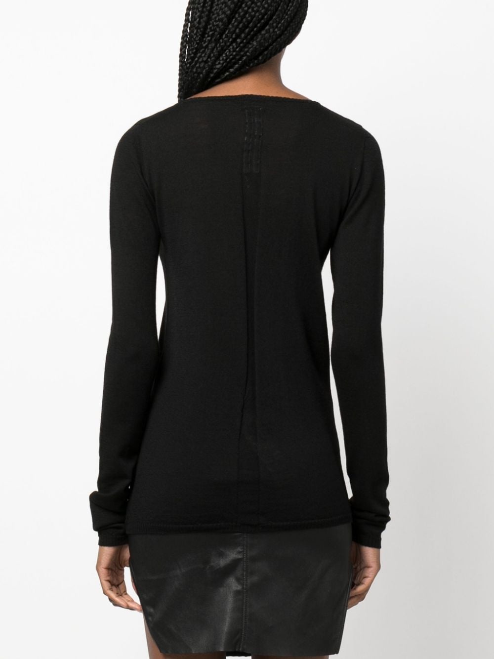 long-sleeved virgin wool top - 4