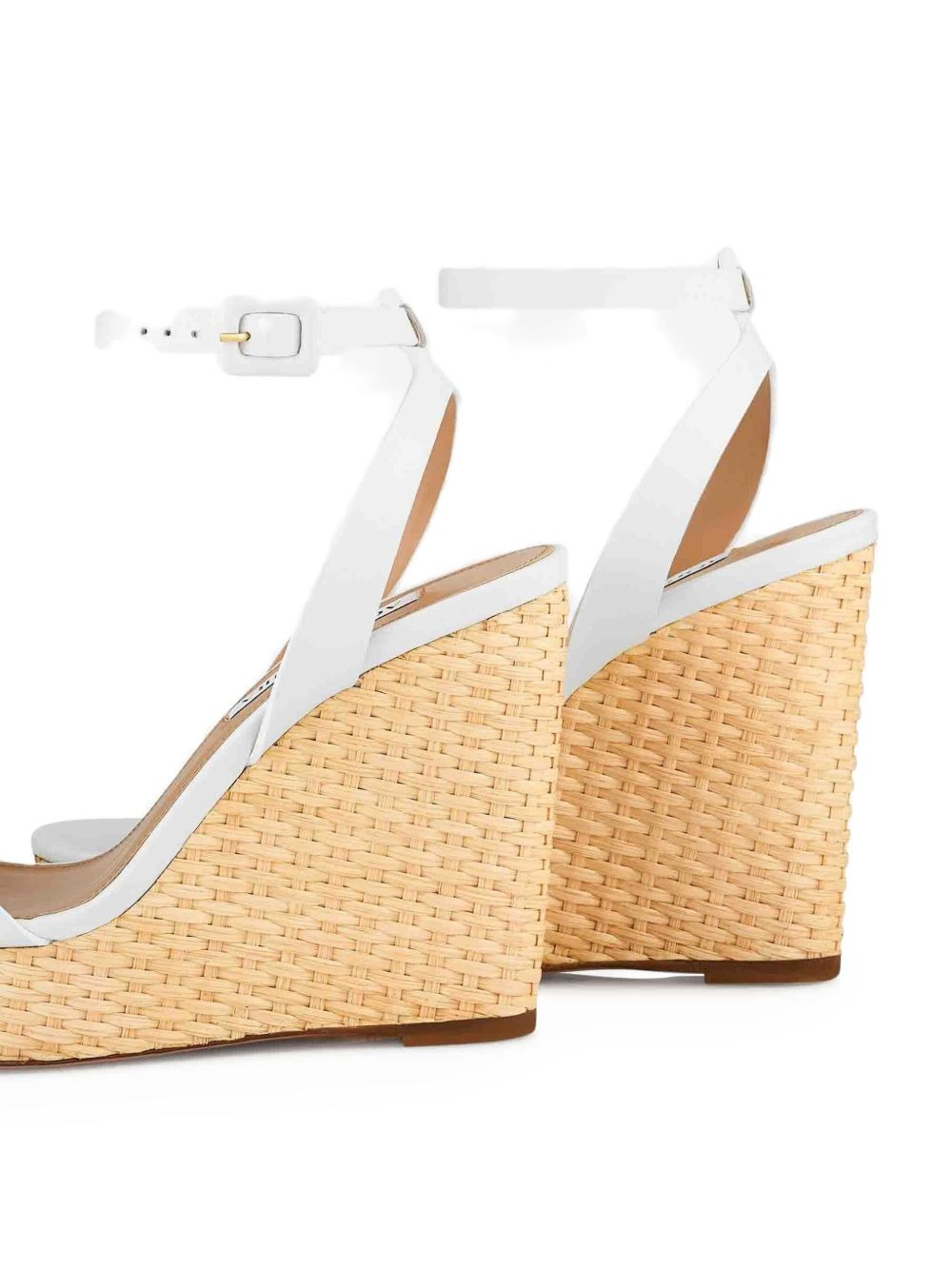 110mm Sunseeker leather wedge espadrilles - 3