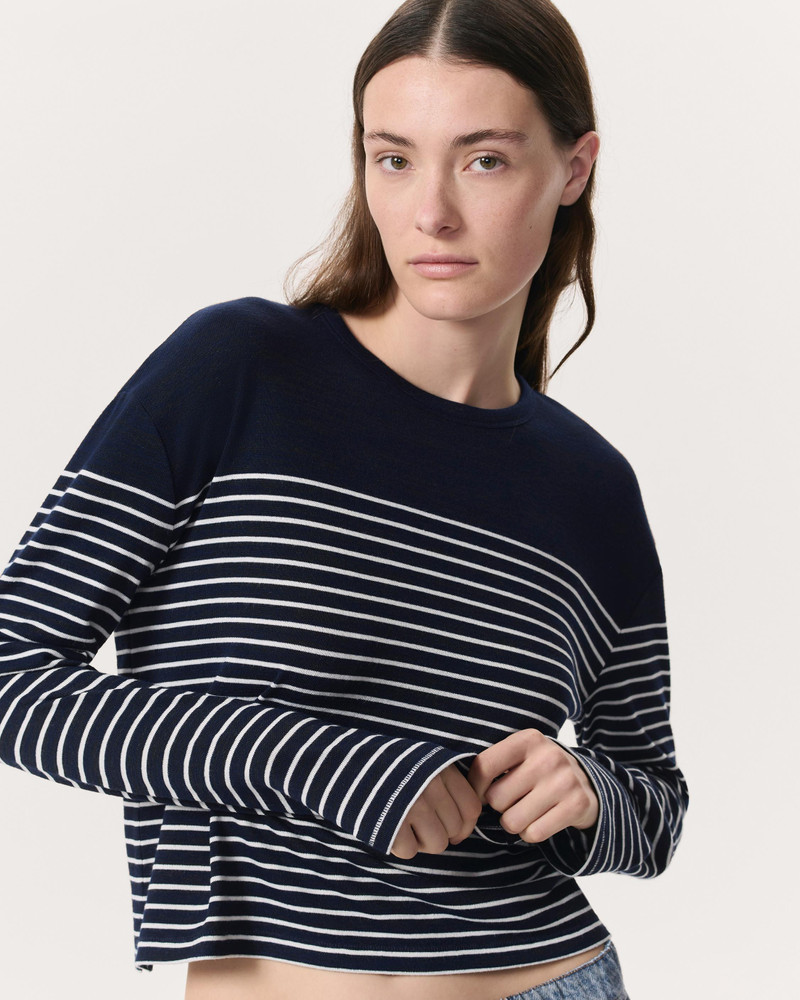 rag & bone The Knit Striped Long-Sleeve T-Shirt outlook
