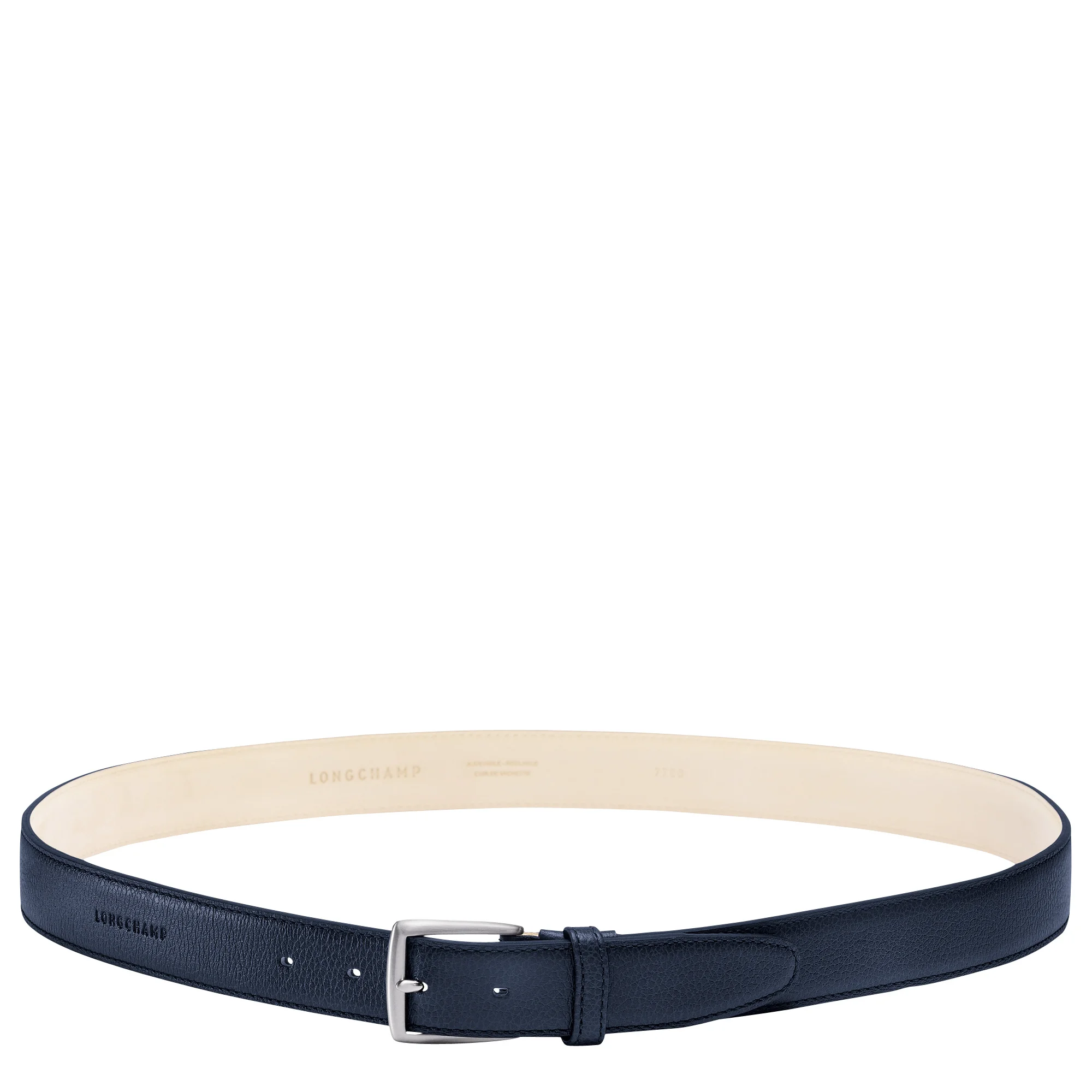Le Foulonné Men's belt Navy - Leather - 1